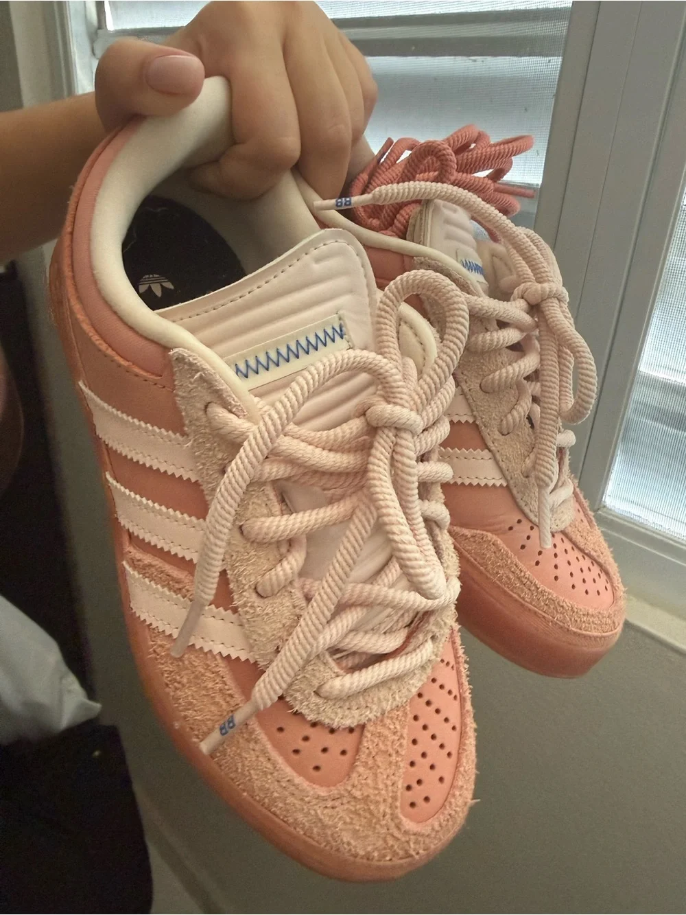 adidas Kids Peach/Pink Campus Inspired Low-Top Sneakers - Picture 2 of 6